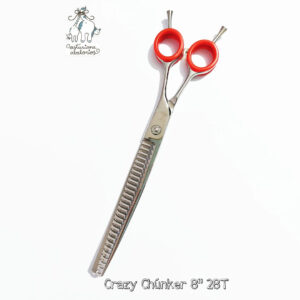 TIJERA CURVA CRAZY CHÚNKER 28T 8" Microdentado fino