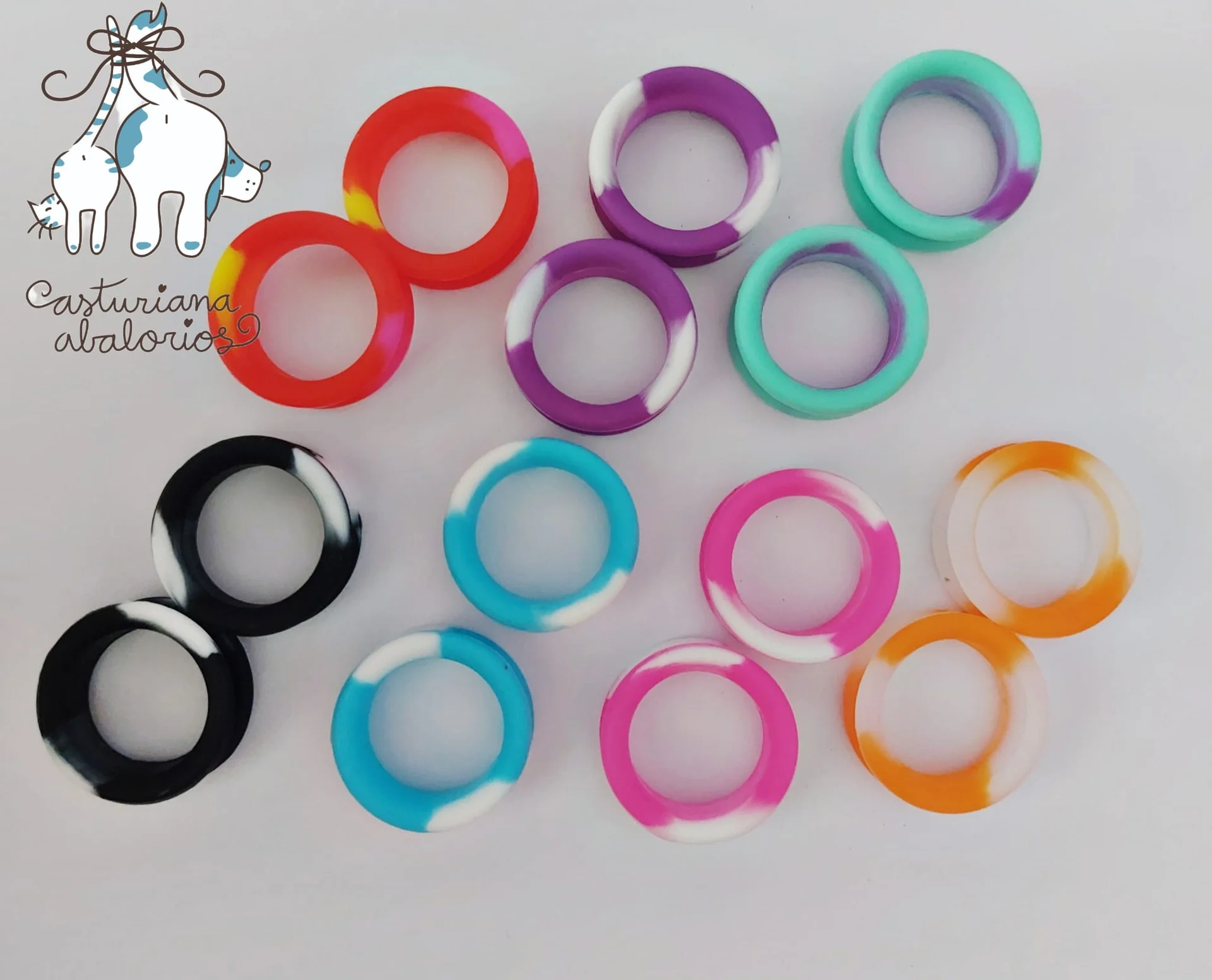 GOMAS PROTECTORAS BLISTER 4 PARES (colores a escoger) - Imagen 2