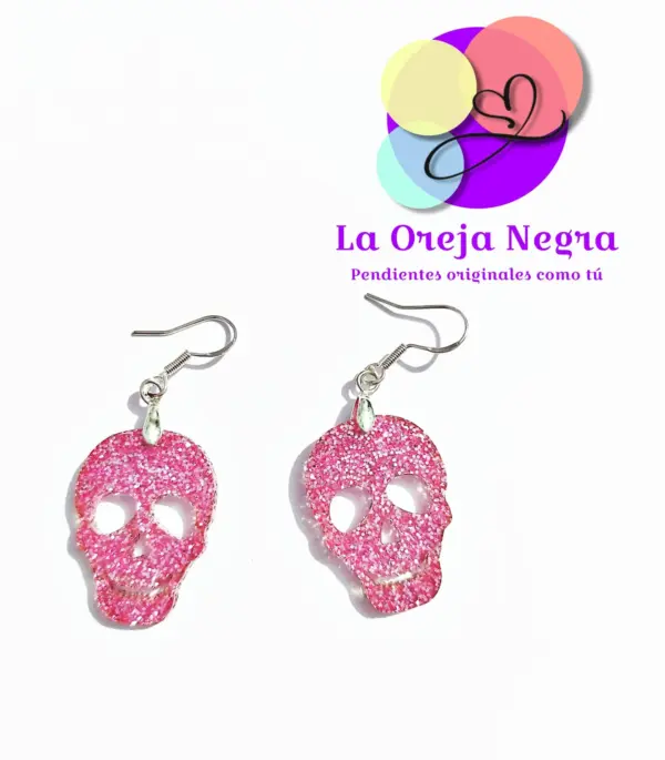 Pendientes CALAVERAS Varios Colores - Imagen 3