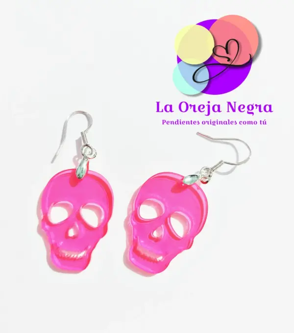 Pendientes CALAVERAS Varios Colores - Imagen 4