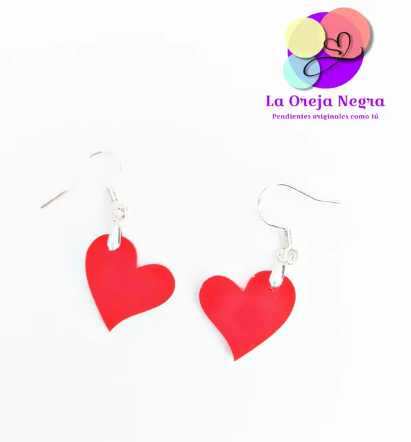 Pendientes CORAZONES Varios Colores