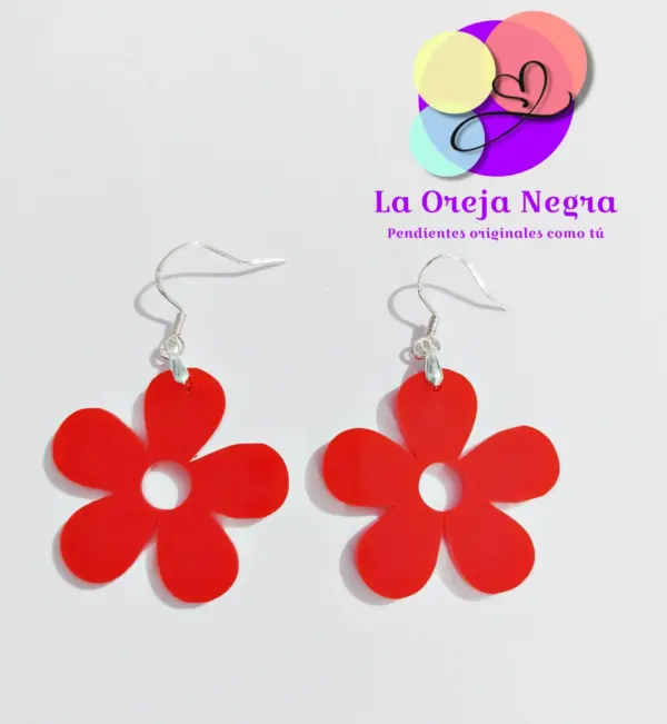 Pendientes FLOR Varios Colores - Imagen 3