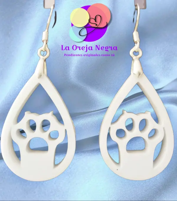 Pendientes HUELLA DE GATO