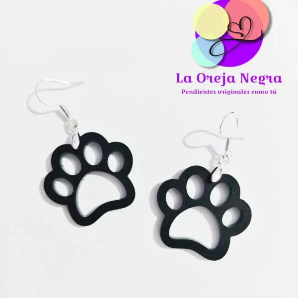 Pendientes HUELLAS Varios Colores - Imagen 2