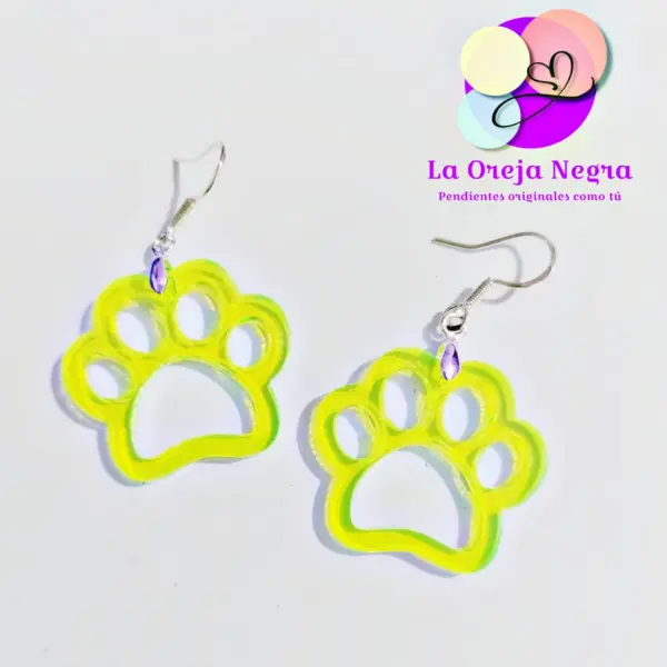 Pendientes HUELLAS Varios Colores - Imagen 4