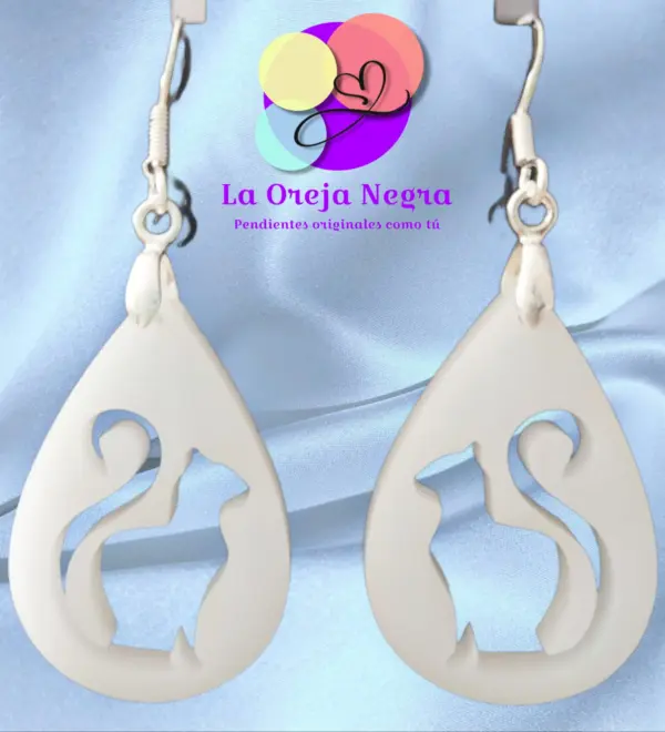 Pendientes LÁGRIMA GATO Varios Colores