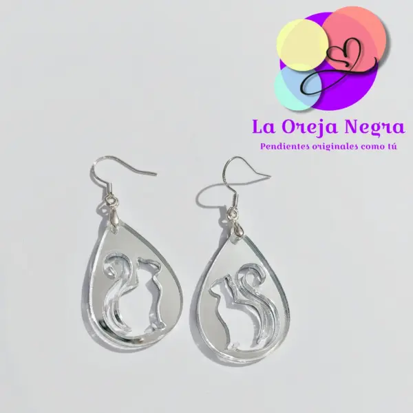 Pendientes LÁGRIMA GATO Varios Colores - Imagen 8