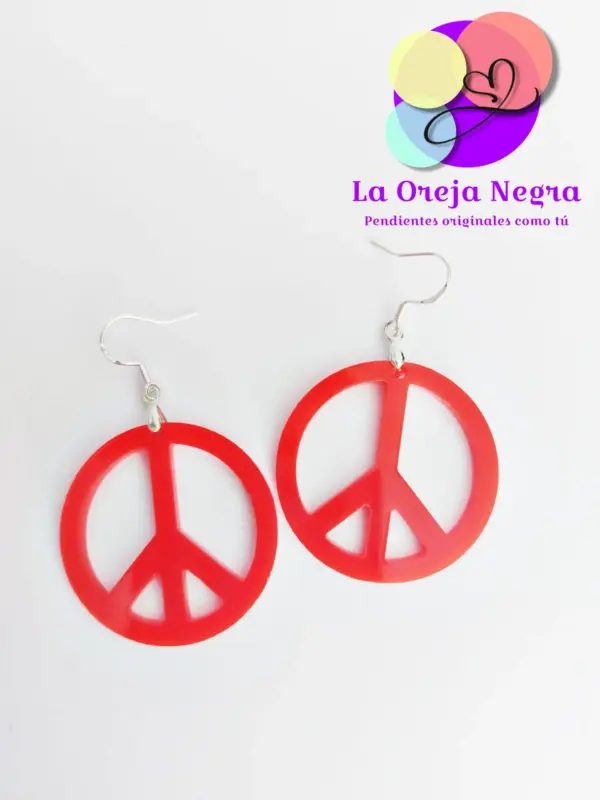 Pendientes PAZ Varios Colores - Imagen 6