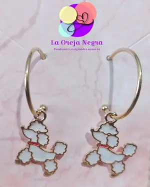Pendientes Poodle Aro