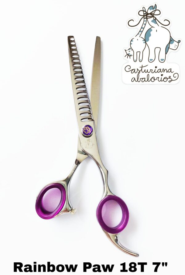 TIJERA CHÚNKER RAINBOW PAW18T 7" MICRODENTADA