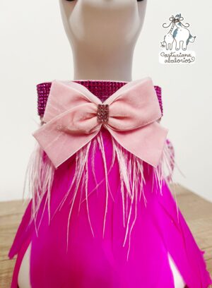 COLLAR PINK BOWN