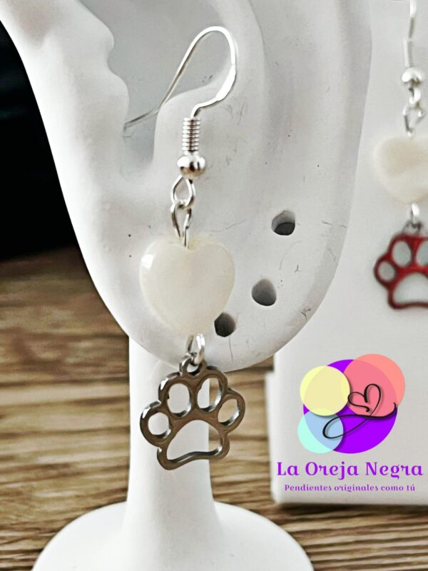 Pendientes Huella nácar - Imagen 4