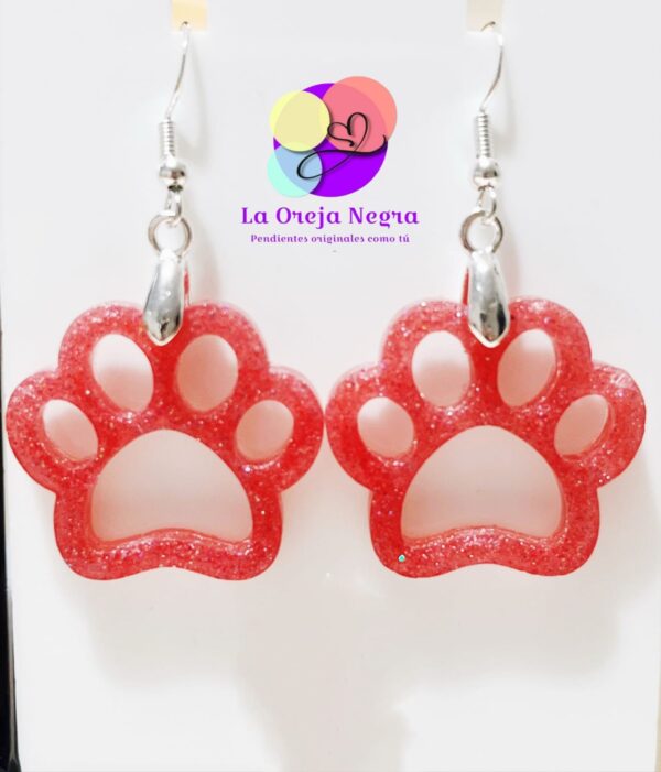 Pendientes Huellas de resina - Imagen 2