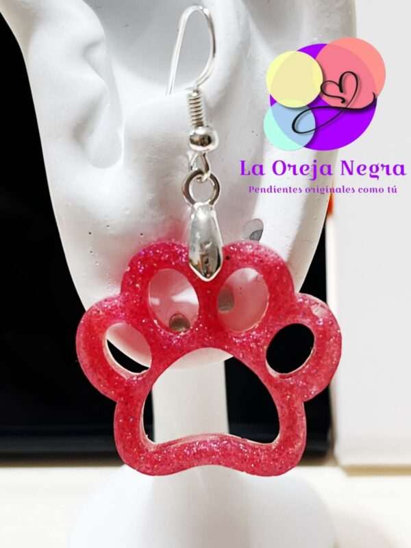 Pendientes Huellas de resina - Imagen 3