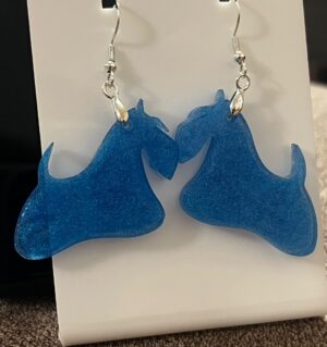 Pendientes Scottish azul