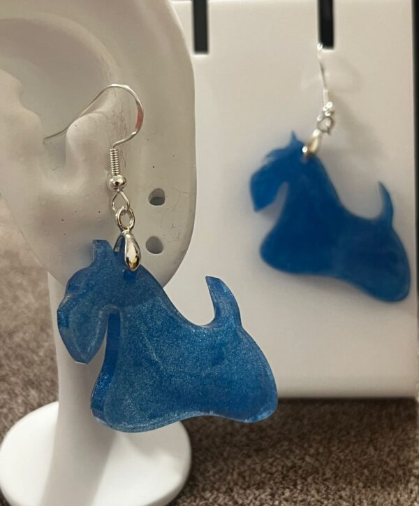 Pendientes Scottish azul - Imagen 2