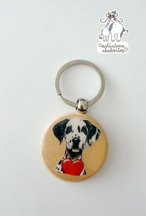 Llavero DÁLMATA madera