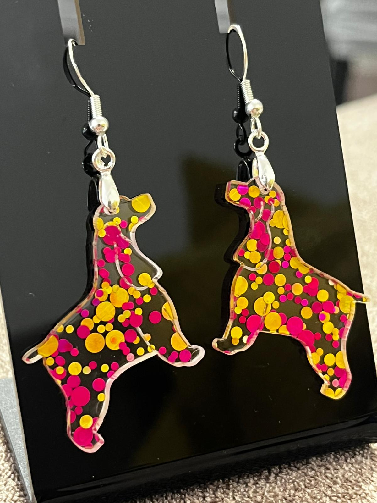 Pendientes metacrilato CÓCKER - Imagen 3