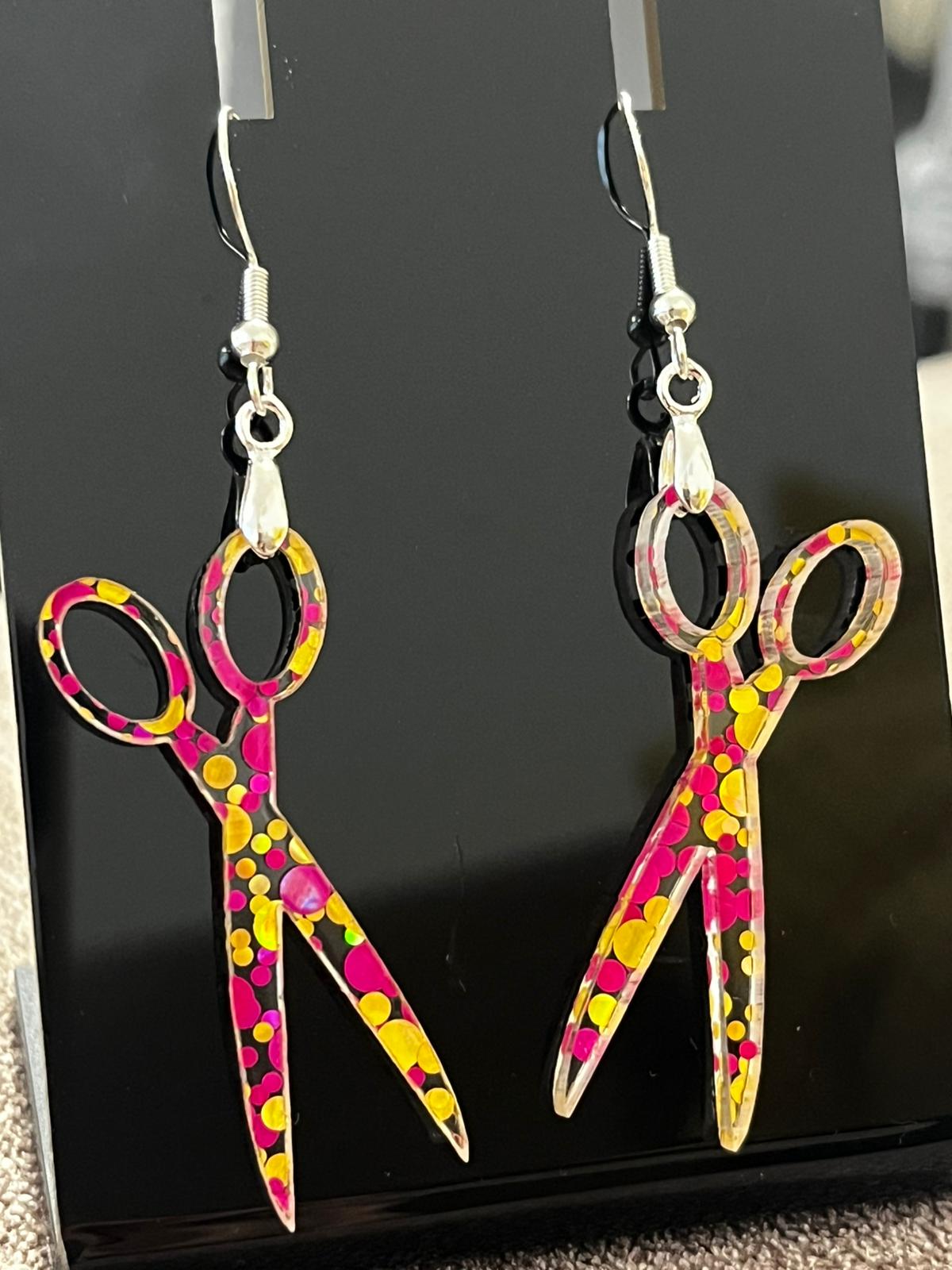 Pendientes metacrilato TIJERAS - Imagen 3