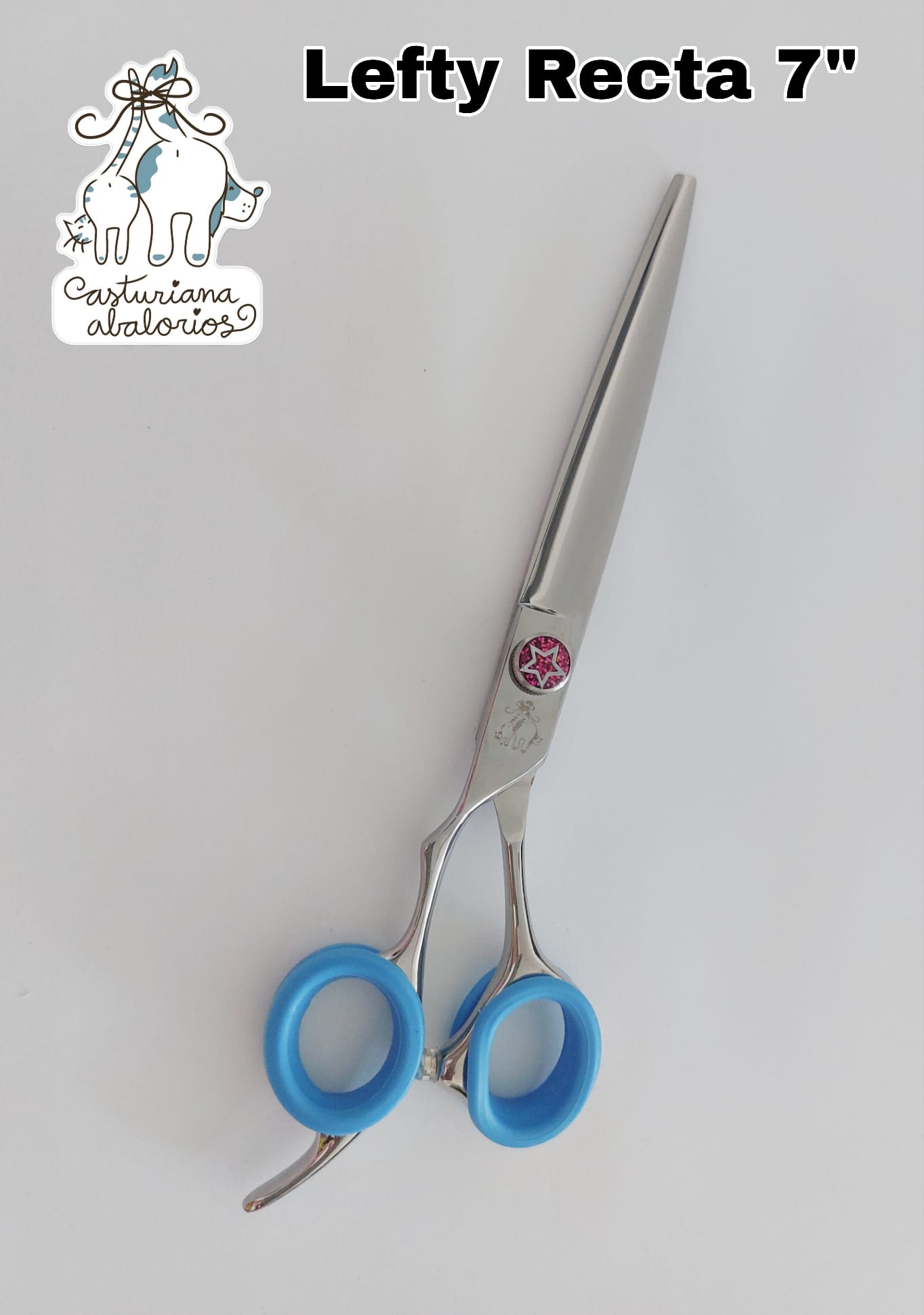 TIJERA LEFTY RECTA 7" RAINBOW STAR