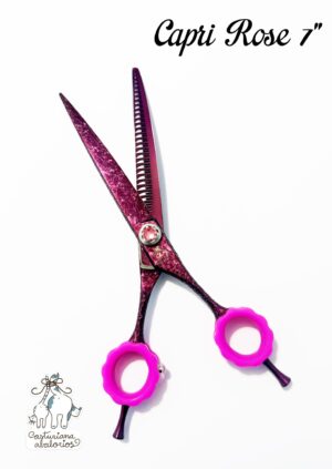 TIJERA CURVA CAPRI ROSE 30T 7"