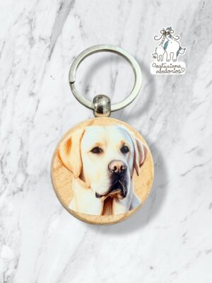 Llavero LABRADOR madera