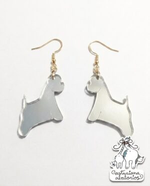 PENDIENTES WESTIE METACRILATO