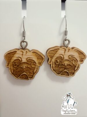 PENDIENTES DE MADERA DE CARLINO